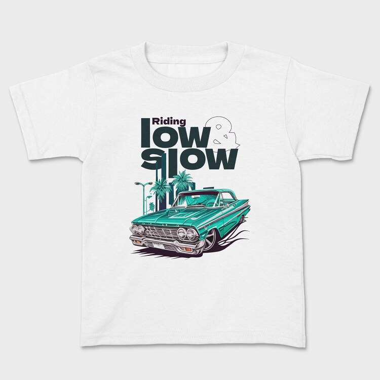 Lowrider Car Cartoon, Kids' T-Shirt