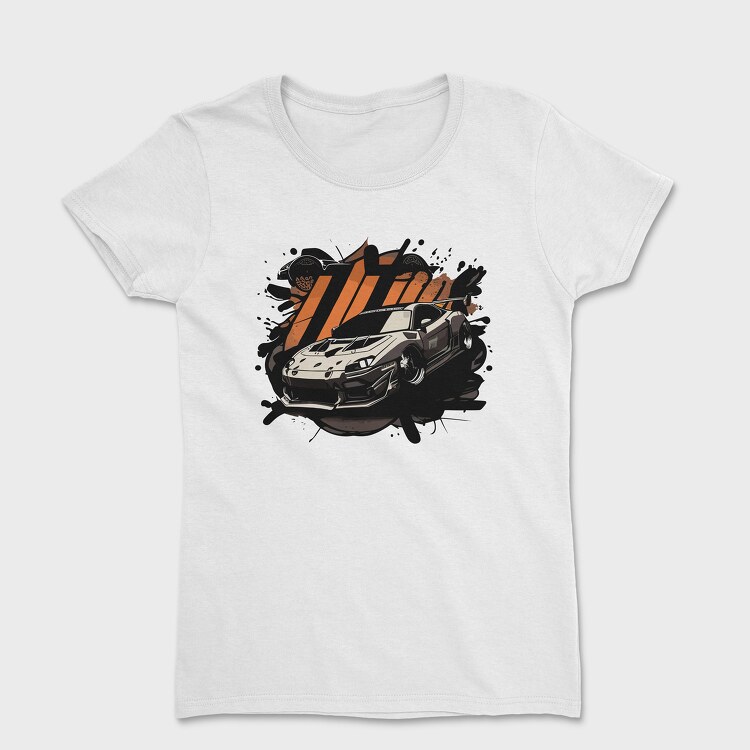 Women's T-Shirt, Luxury Sports Car Shadow