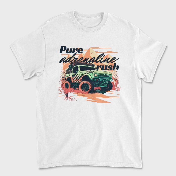 Offroad Truck Line, Унисекс Мъжка Тениска