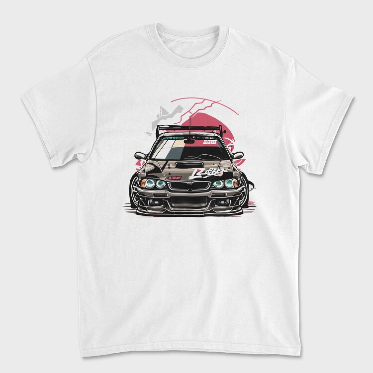 Racing Sports Car, Унисекс Мъжка Тениска