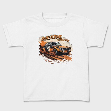 Kids' T-Shirt, Rally Racing Car