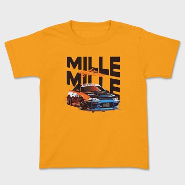Kids' T-Shirt, Side View Multi Color Personalized Car