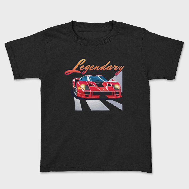 Supercar Front Perspective Legendary Speed, Kids' T-Shirt