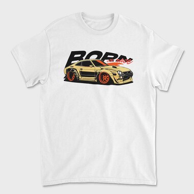 Unisex Men's T-Shirt, Supercar Racing Car Born to Race