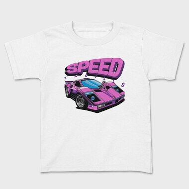 Supercar Retro Speed Thrills, Kids' T-Shirt