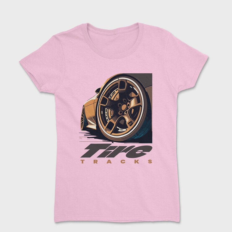 Tired Track Custom Auto Rims, Women's T-Shirt