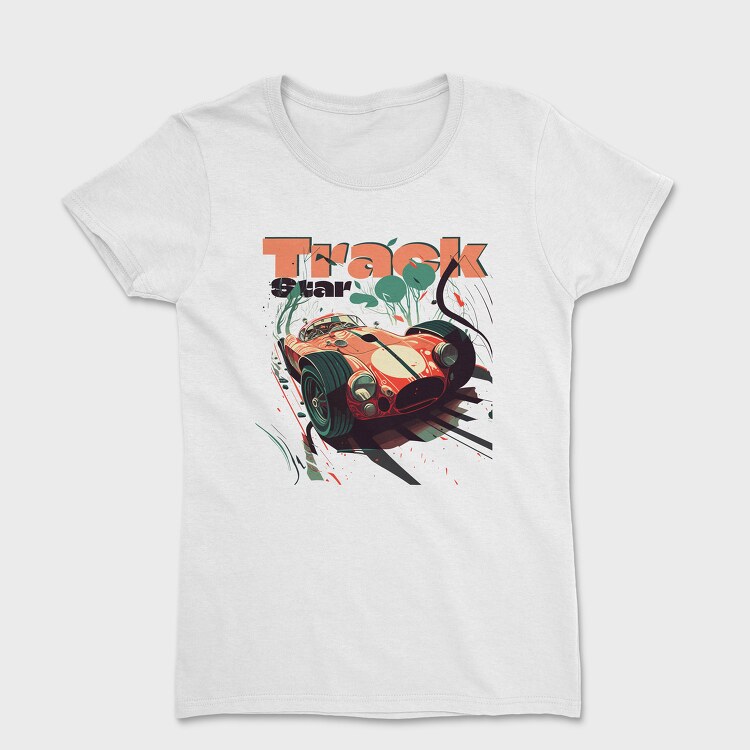 Track Star Racing Car Racing Comic, Women's T-Shirt