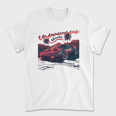 Velocity Classic Sports Car Vaporwave, Unisex Men's T-Shirt
