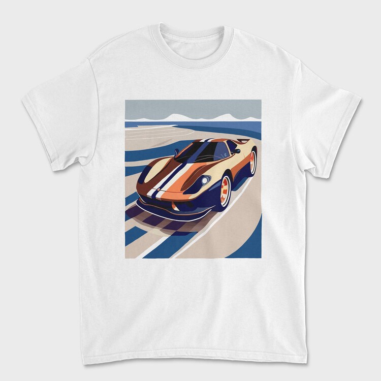Vintage Retro Supercar 2, Unisex Men's T-Shirt