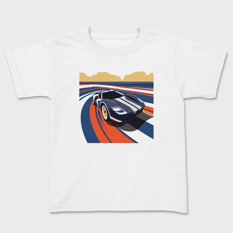 Vintage Supercar in Retro, Kids' T-Shirt