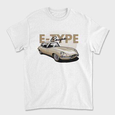 Jaguar E Type Coupe, Unisex Men's T-Shirt
