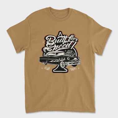 Built for Speed Hotrod Old, Unisex Men's T-Shirt