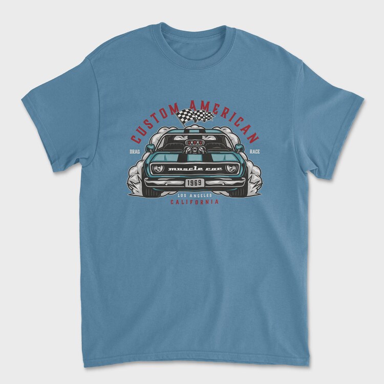Custom American Muscle Car, Unisex Men's T-Shirt
