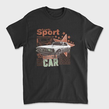Gazette Sport Muscle Car 65, Unisex Men's T-Shirt