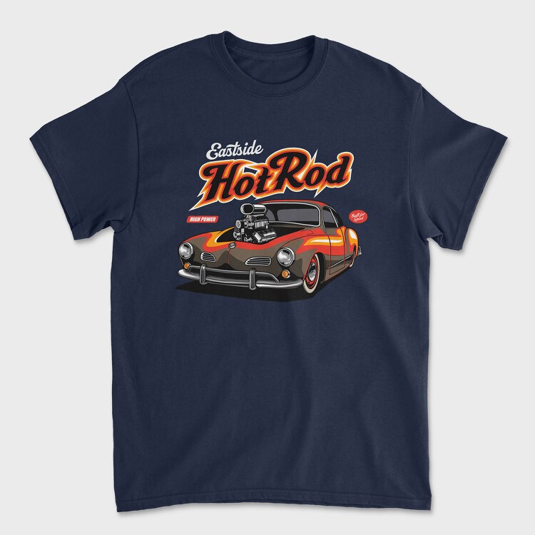 Hotrod Custom Classic Car, Унисекс Мъжка Тениска