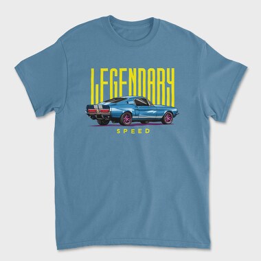 Унисекс Мъжка Тениска, Legendary Speed Mustang