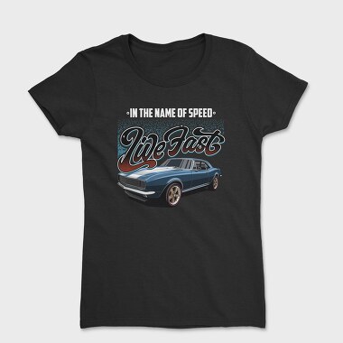 Live Fast Old Mustang, Women's T-Shirt