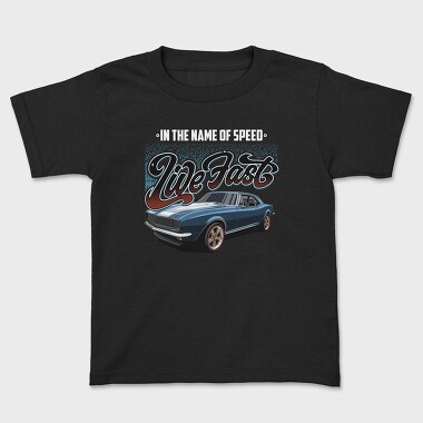 Live Fast Old Mustang, Kids' T-Shirt