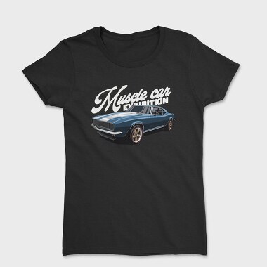 Muscle Blue Car, Women's T-Shirt