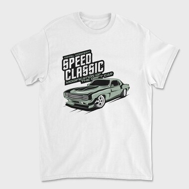 Unisex Men's T-Shirt, Speed Classic the Drift Car