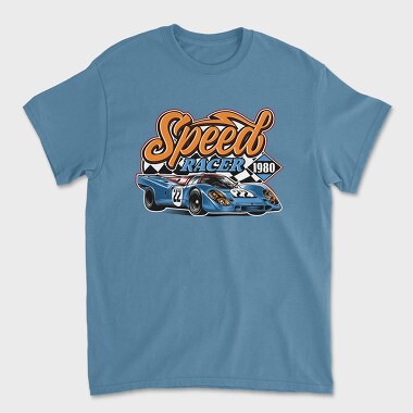 Unisex Men's T-Shirt, Speed Racer 1980