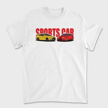 Unisex Men's T-Shirt, Sports Car Evo Subaru