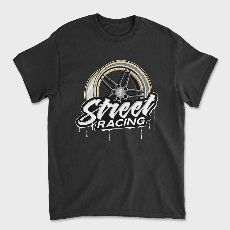 Street Racind Rim, Унисекс Мъжка Тениска