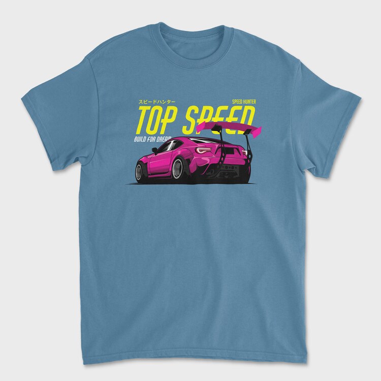 Top Speed Race Car, Унисекс Мъжка Тениска