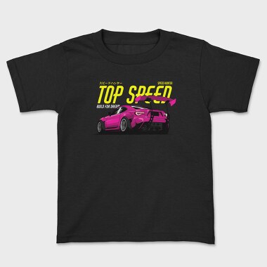 Top Speed Race Car, Kids' T-Shirt