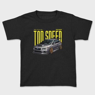 Top Speed Subaru, Kids' T-Shirt