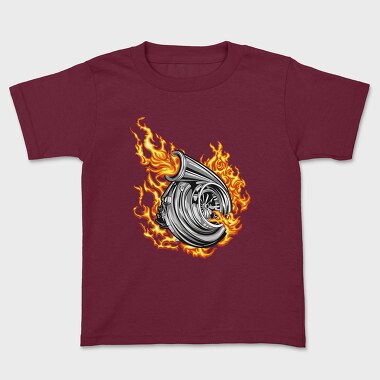 Turbo Flame, Kids' T-Shirt