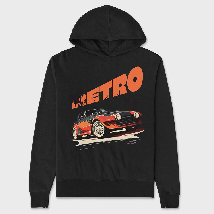 Retro Rides Convertible Palms, Унисекс Мъжко Суичър