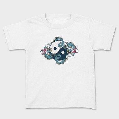 Kids' T-Shirt, Dragon Ying Yang
