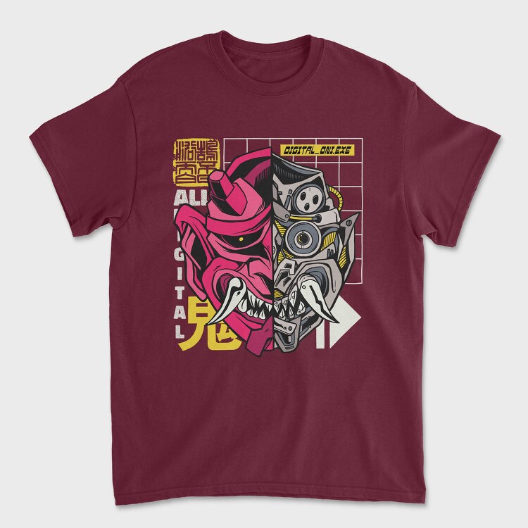 Cyber Oni, Unisex Men's T-Shirt