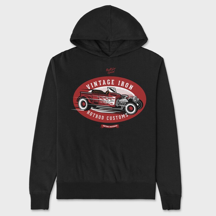 Custom Hotrod 3, Unisex Men's Hoodie