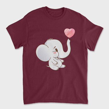 Cute Elephant, Unisex Men's T-Shirt