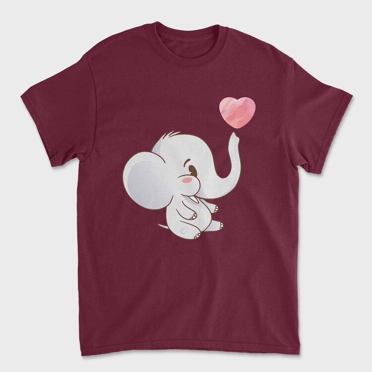 Cute Elephant, Unisex Men's T-Shirt