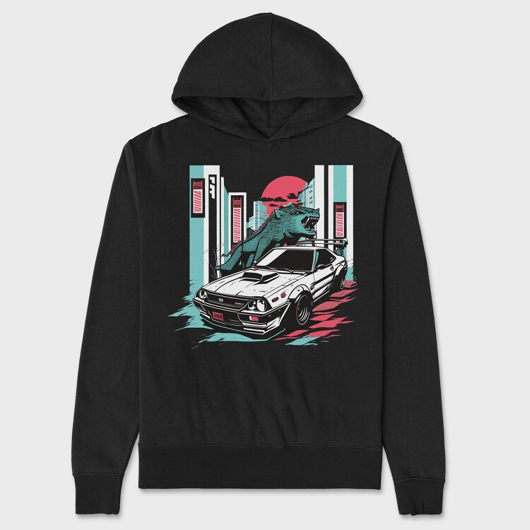 Custom Car Dragon City, Unisex Men's Hoodie