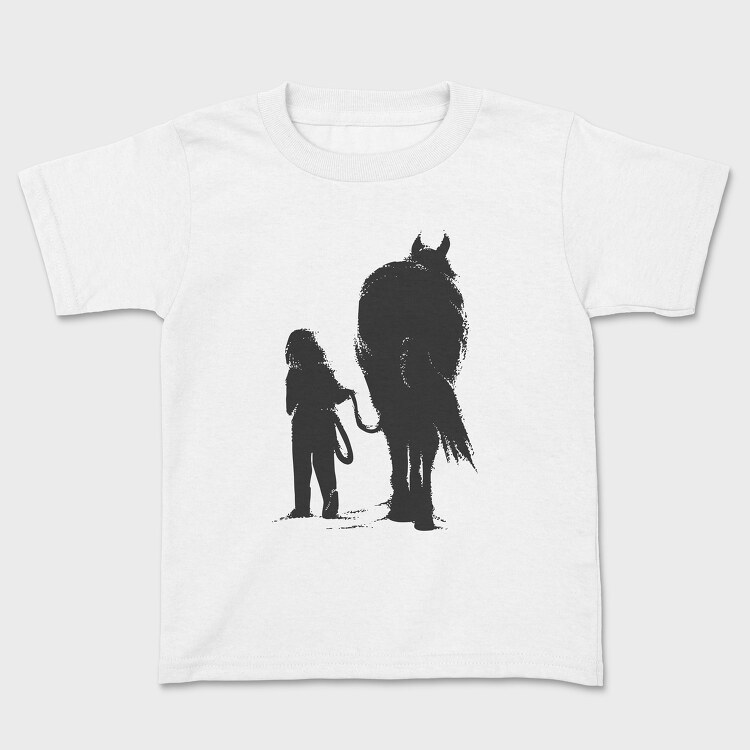 Girl And Horse, Детска Тениска