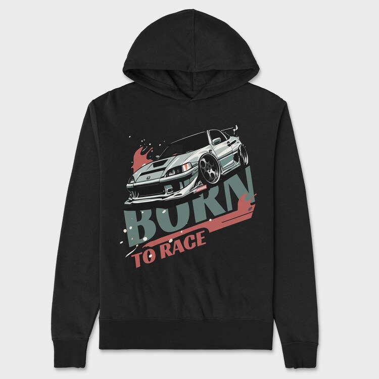 Car Jdm Japan Green Race, Unisex Men's Hoodie