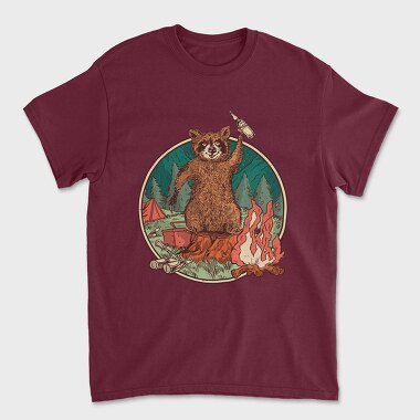 Raccoon Beer, Unisex Men's T-Shirt