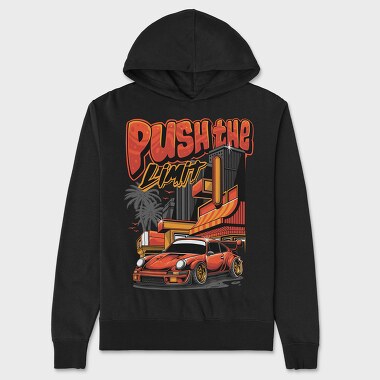 Push the Limit Porsche, Unisex Men's Hoodie