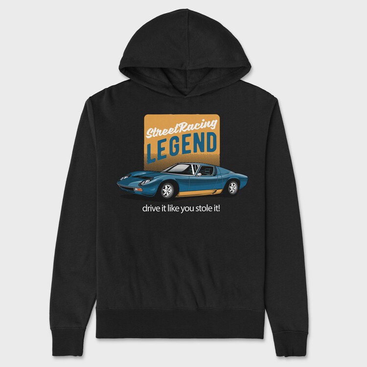 1971 Lamborghini Miura SV 12, Unisex Men's Hoodie