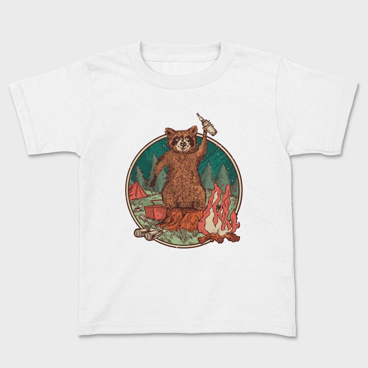 Raccoon Beer, Kids' T-Shirt