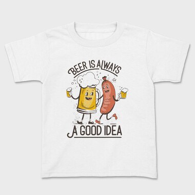 Beer Is Always A Good Idea, Kids' T-Shirt