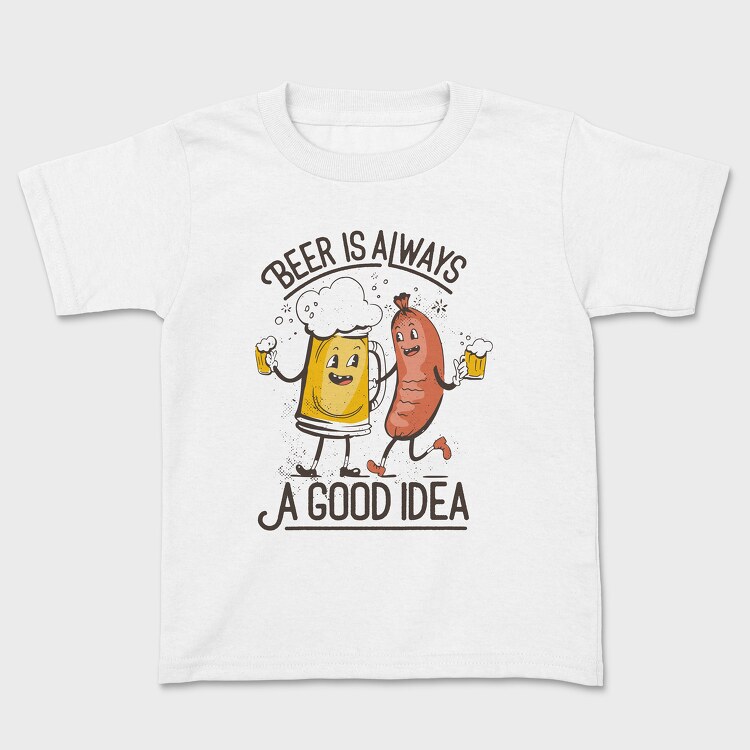 Beer Is Always A Good Idea, Kids' T-Shirt