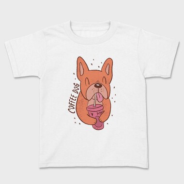Coffee Dog, Kids' T-Shirt