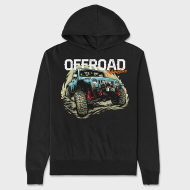 Adventure Offroad Jeep, Unisex Men's Hoodie