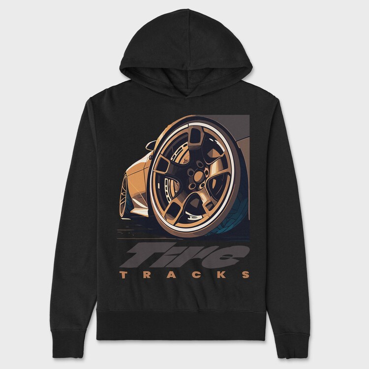 Tired Track Custom Auto Rims, Унисекс Мъжко Суичър