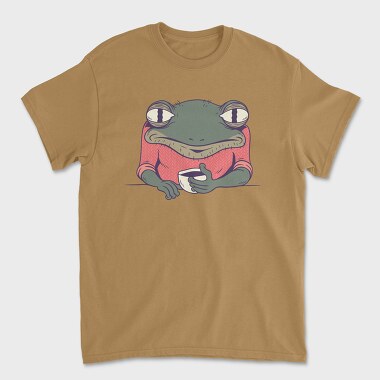 Frog Coffee, Unisex Men's T-Shirt